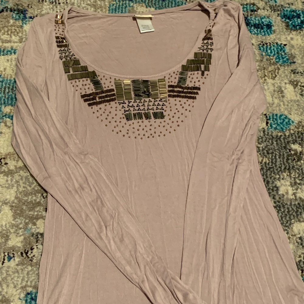Womens long sleeve buckle shirt